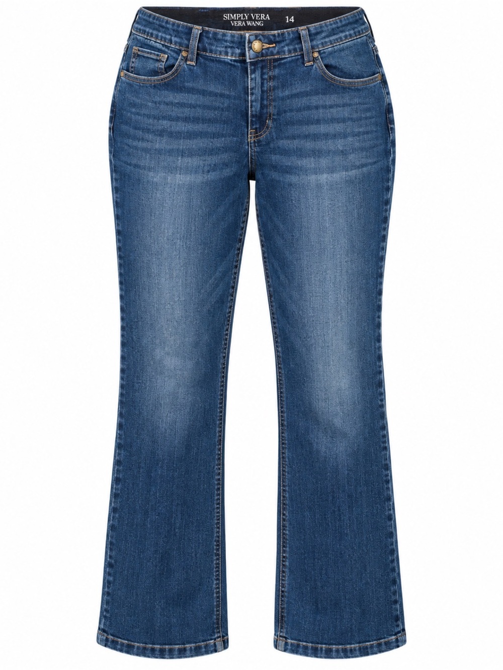 Simply Vera Vera Wang Blue Flare Jeans Short